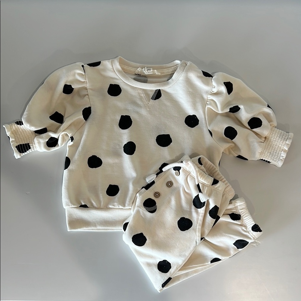 NWOT Jessica Simpson Polka Dot Jogger Set